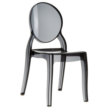 Compamia Elizabeth Dining Chairs, Set of 2, Transparent Black