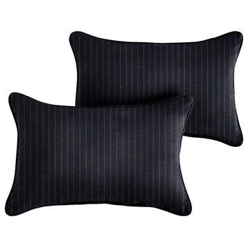 Sunbrella Scale Indigo Outdoor Pillow Set, 13x20