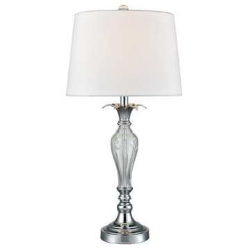 Dale Tiffany SGT17042 Charlotte, 1 Light Table Lamp, Chrome