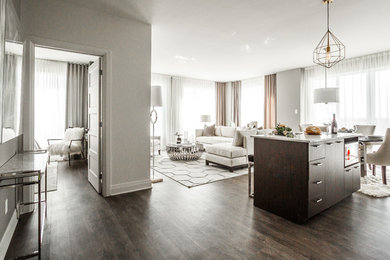 Trendy home design photo in Montreal