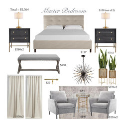 Master Bedroom Design Board - Products