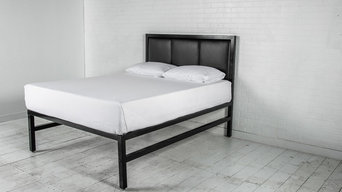 Heavy Duty Queen Bed With Padded Headboard