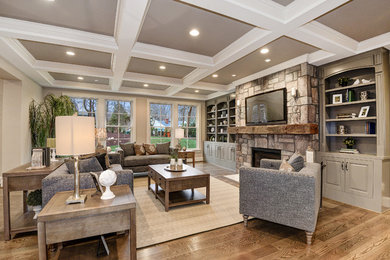 Living room - transitional living room idea in DC Metro
