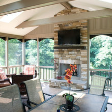 outdoor fireplace