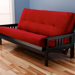 Monterey Black Futon | Suede Red Futon Mattress - Products