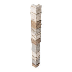 255-STACKED STONE OUTSIDE CORNER - 48"H X 3 &frac14;" W X 1 &frac12;"D - Wall Panels