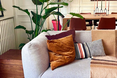 Inspiration for a modern living room in Paris.