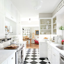 Black White Kitchen Floor