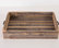 Reclaimed Wood Serving Tray With Metal Handle