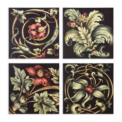 www.essentialsinside.com: vibrant floral square, wall art - Artwork