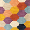 Xaviera Hexagon Colors Multi and Multi Area Rug, 9'10"x12'10"