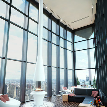 VITA Fireplaces NICO | Suspended Fireplace
