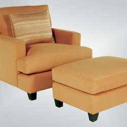 447 - Chair & Ottoman - Armchairs And Accent Chairs