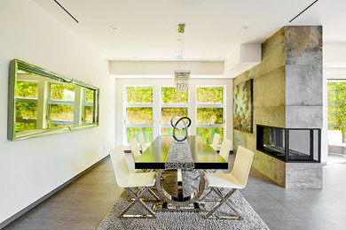 Inspiration for an expansive contemporary dining room in Los Angeles.
