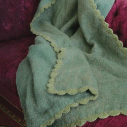 Greensleeves Woolen Throw - Throws