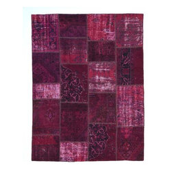 Over-dyed Anatolian Patchwork Rug - Rugs
