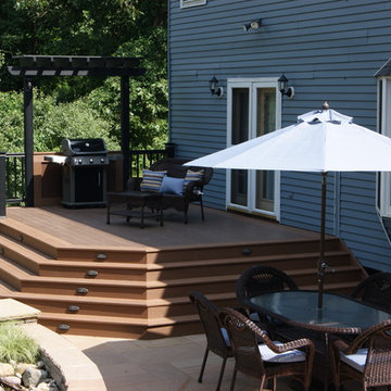 Backyard oasis design with a fusion of settings and functions