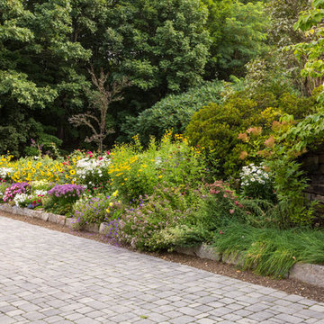 Custom Stone Wall & Lush Garden Project