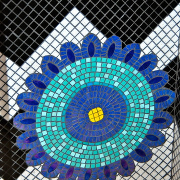 Flower Power Bathroom Mural