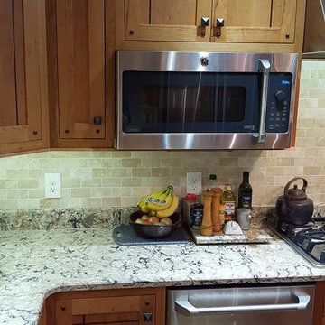 Shaker style Cherry and Walnut kitchen