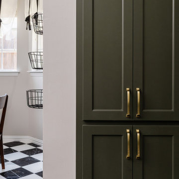Gilded In Green | Mid-Century Modern Kitchen Remodel