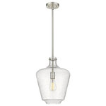 Innovations Lighting - Innovations Lighting 493-1S-SN-G504-12 Lowell, 1 Light Mini Pendant Industri - Innovations Lighting Lowell 1 Light 12 inch BrusheLowell 1 Light Mini  Brushed Satin NickelUL: Suitable for damp locations Energy Star Qualified: n/a ADA Certified: n/a  *Number of Lights: 1-*Wattage:100w Incandescent bulb(s) *Bulb Included:No *Bulb Type:Incandescent *Finish Type:Brushed Satin Nickel