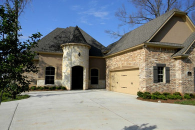 Inspiration for a mediterranean exterior home remodel in New Orleans