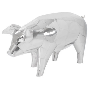 Babe Pig Side Table, Stainless Steel
