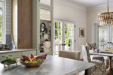 Inspiration for a transitional dining room remodel in Atlanta