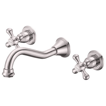 Miseno ML-NBF-W03 Ria 2.2 GPM Wall Mounted Widespread Bathroom - Brushed Nickel