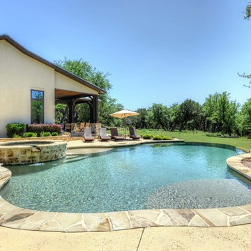 Rustic Boerne Pool