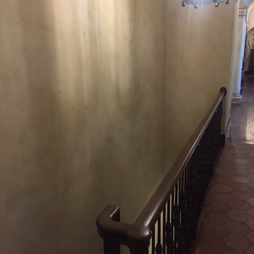 Old, worn plaster finish