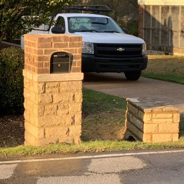 Brick mail box