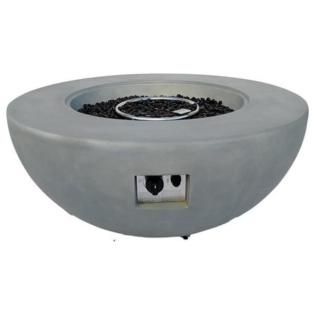 Teva Furniture Tuscon GRC Firepit with Stainless Steel Burner