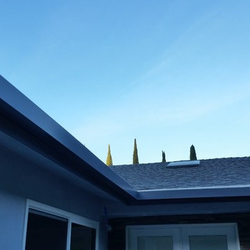 Fascia Wrap, Custom Sectional Slant Back Box Gutters in Studio City