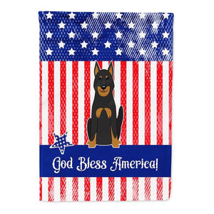 Australian Shepherd Patriotic House And Garden Flag 4th July US American Flag