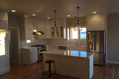 Example of a classic kitchen design in Other