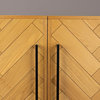 Herringbone Patterned Acacia Cabinet | Dutchbone Class, Brown