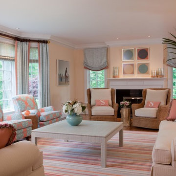 Quietly Colorful Living Room