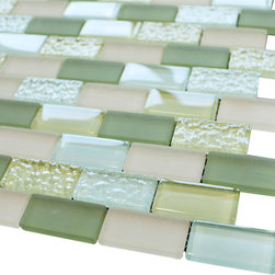 Bonibon Crystal Subway Glass Mosaic Tiles Collection - Home Accessories & Decor