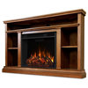 Bowery Hill Traditional Wood Electric Corner Fireplace for TVs up to 50" in Oak