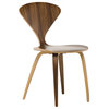 Satine Dining Chair, Molded Plywood Mid Century Side Chair, American Walnut