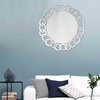 Clear Round Accent Glass Mirror