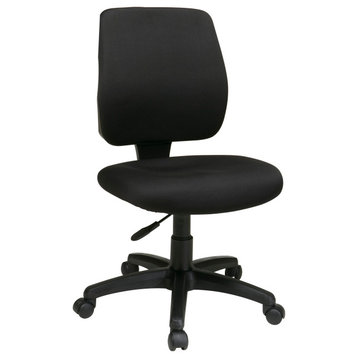 Deluxe Task Chair With Ratchet Back Height Adjustment Without Arms