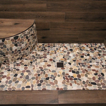 Earthy Luxury: Warm Wood, River Rock & Copper Accents