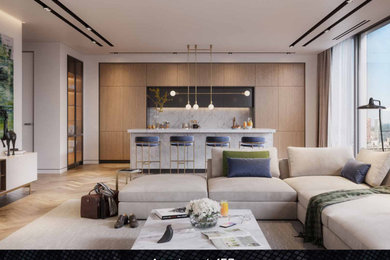 Inspiration for a living room remodel in Amsterdam