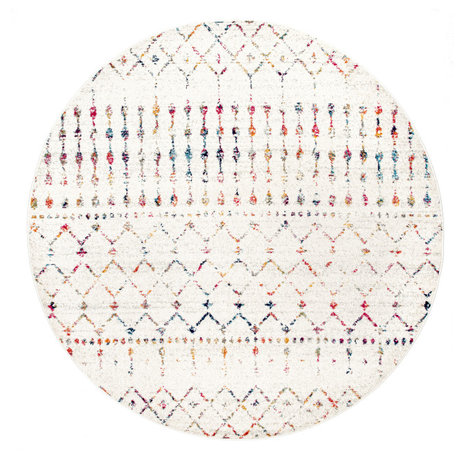 Nuloom Moroccan Blythe Contemporary Area Rug, Light Multicolor 5'Round