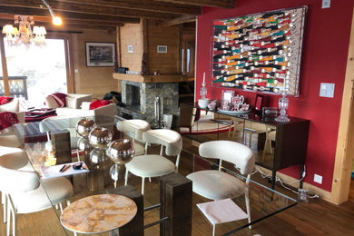 Immagine di una sala da pranzo stile rurale
