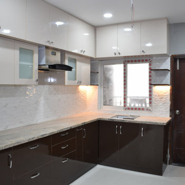 Modular Kitchen - NCC Urban One - 3BHK Interior Design