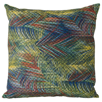 Abstract Leaf Decorative Pillow, Multi-Color